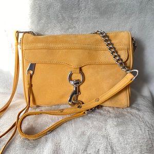 REBECCA MINKOFF Suede Leather Mini MAC Crossbody